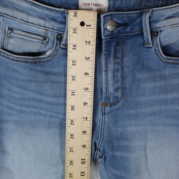 Driftwood Colette Jeans Womens 27 Cuffed Southwestern Boho Denim Western Rodeo - Picture 8 of 11